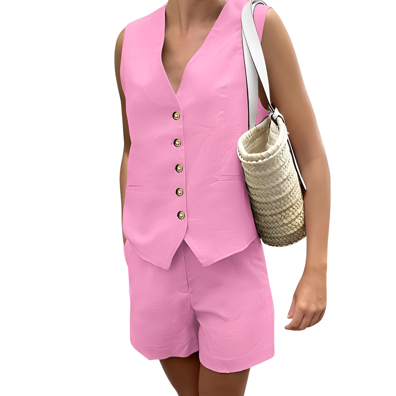 Alva – Elegantes Zweiteiler-Set Top und Shorts