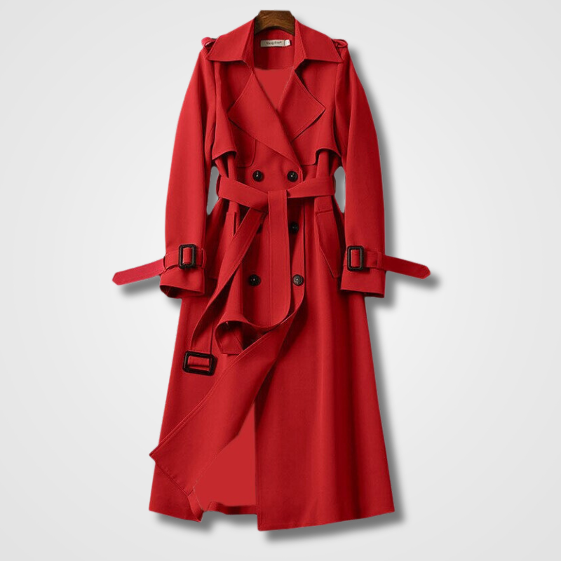 Trenchcoat für frauen im vintage-look