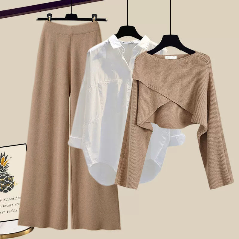 Lorena - Praktisches 3er-Set für Babys mit Langarm-Oberteil, Hose & Mütze