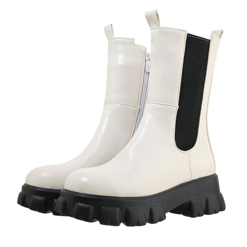 Alva - Wärmende Stiefel aus Plüsch mit robuster Wollsohle