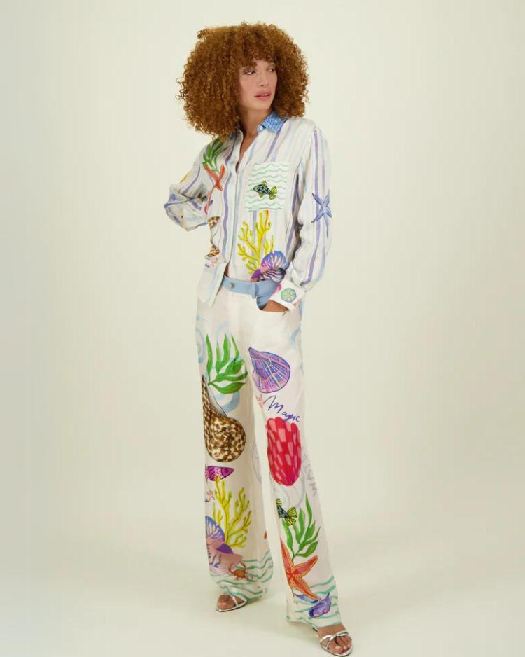 AMELIA™ | 2-TEILIGES SET MIT OZEAN DRUCK