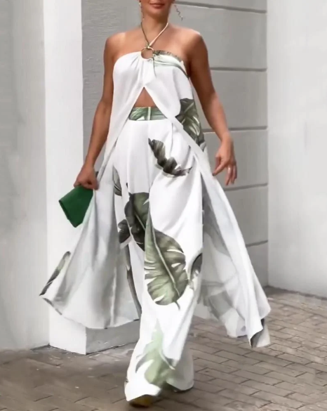 Melanie - Sommerliches Tanktop & Hosen Set für den modernen Look