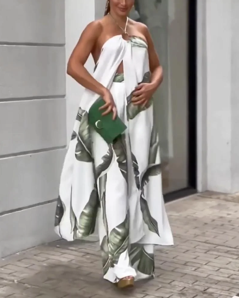 Melanie - Sommerliches Tanktop & Hosen Set für den modernen Look