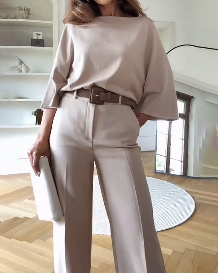 Elegantes Damen-Outfit mit fließender Hose – Lilith