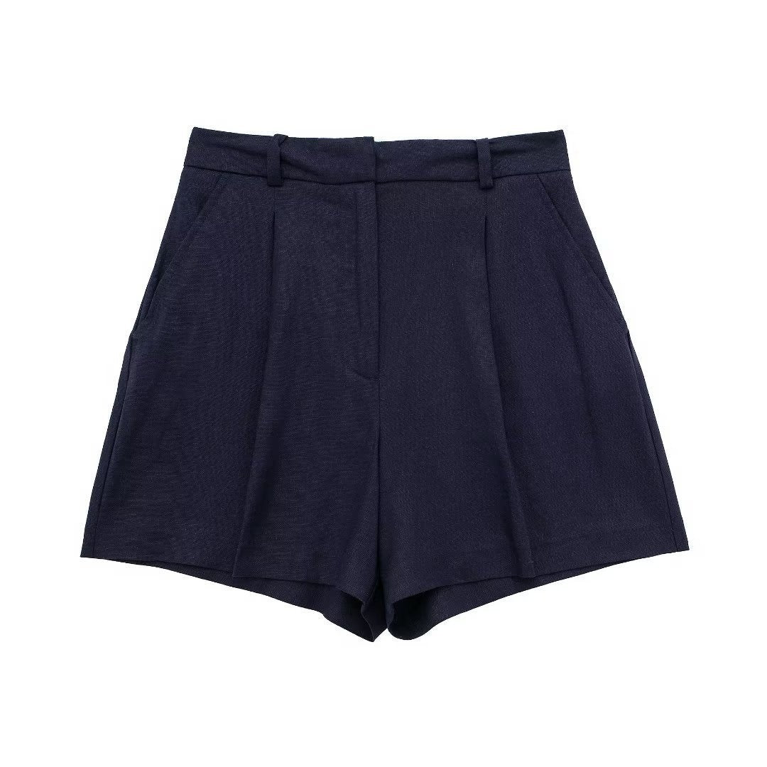 Alva – Leichtes Zweiteiler-Set aus Leinenmix: Shorts und Oberteil