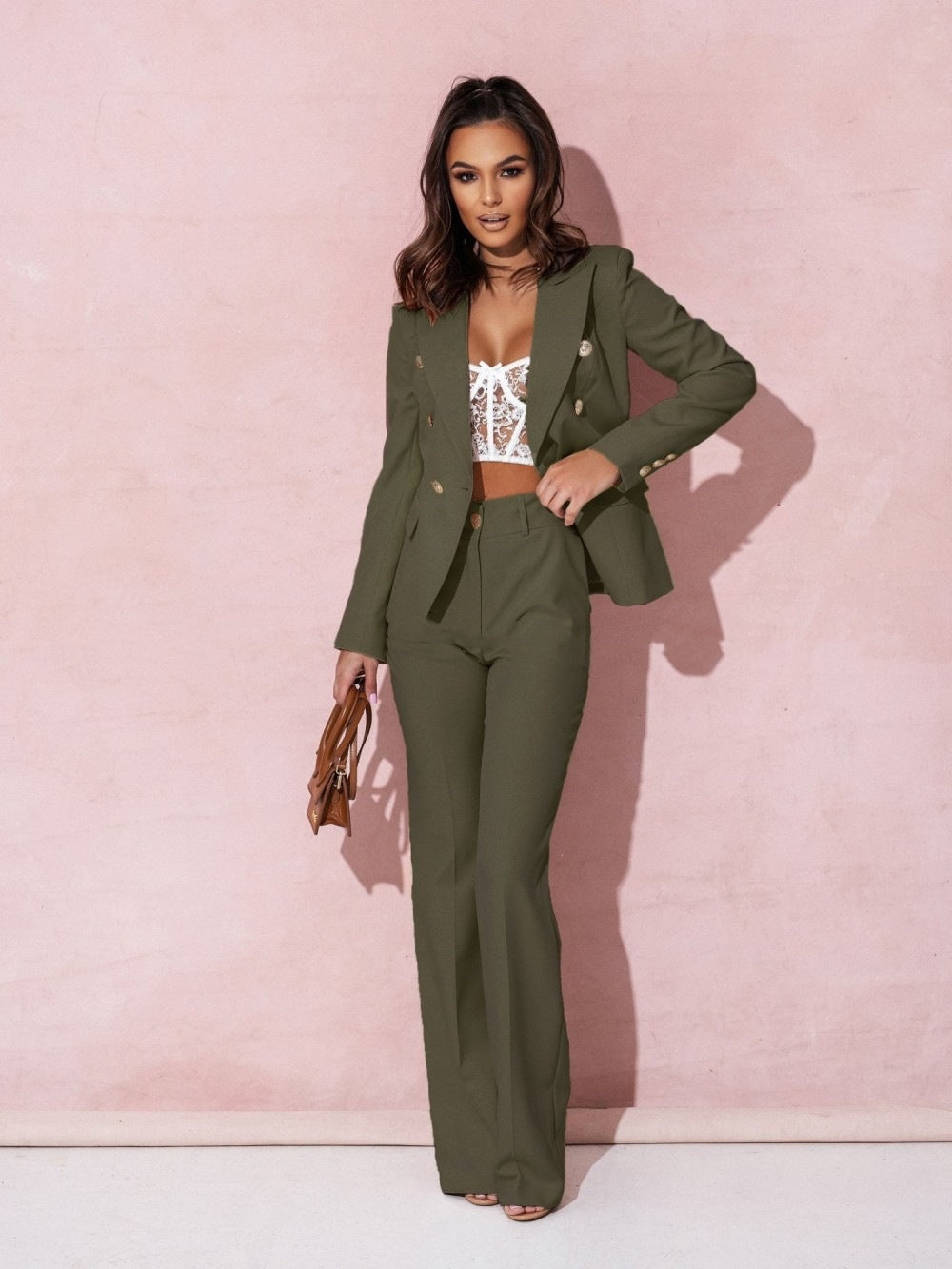 Elisea | Damen Elegantes Blazer Satz | Sommer
