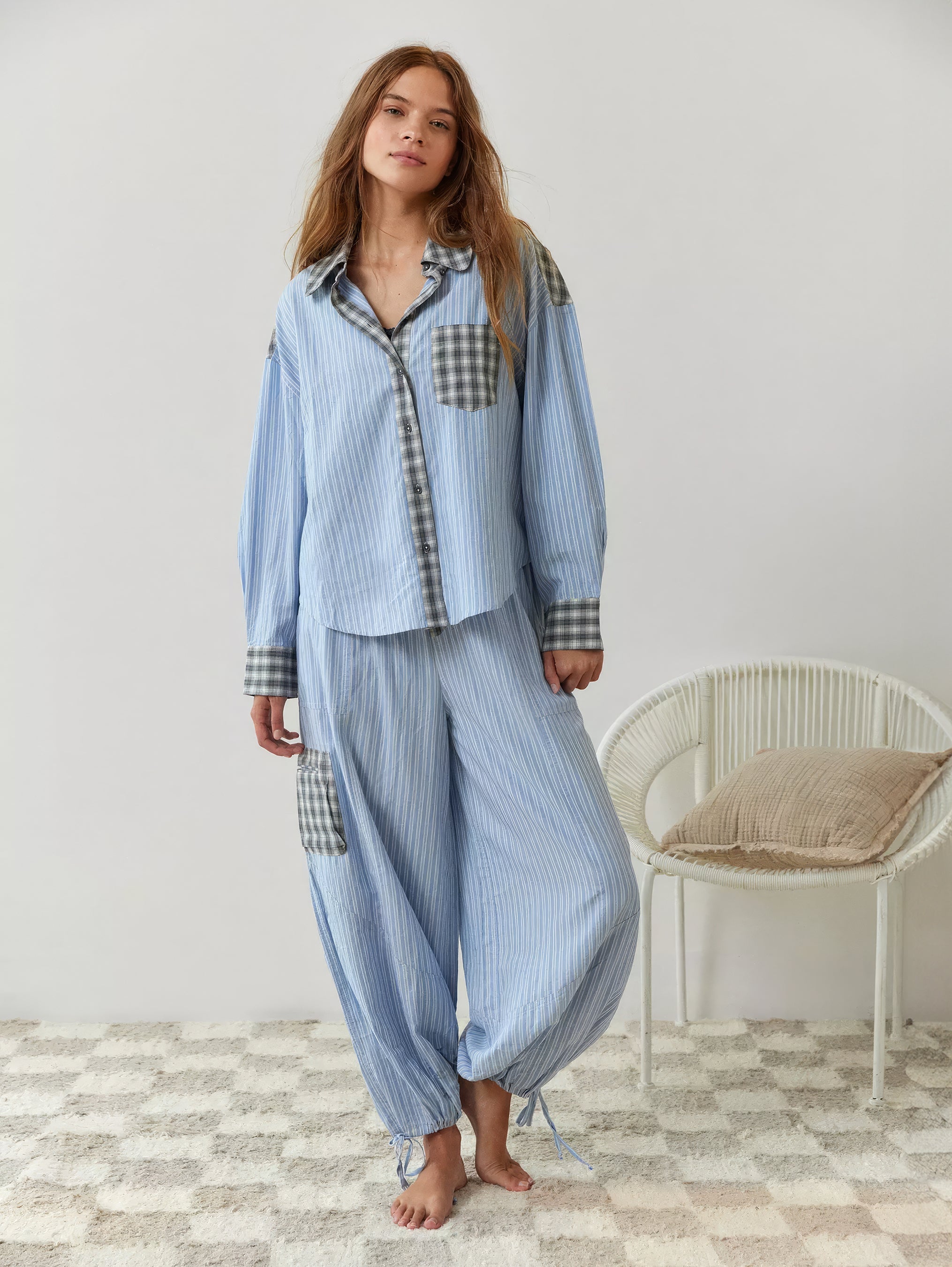 Damen Gemütliches & lockeres Pyjama-Set