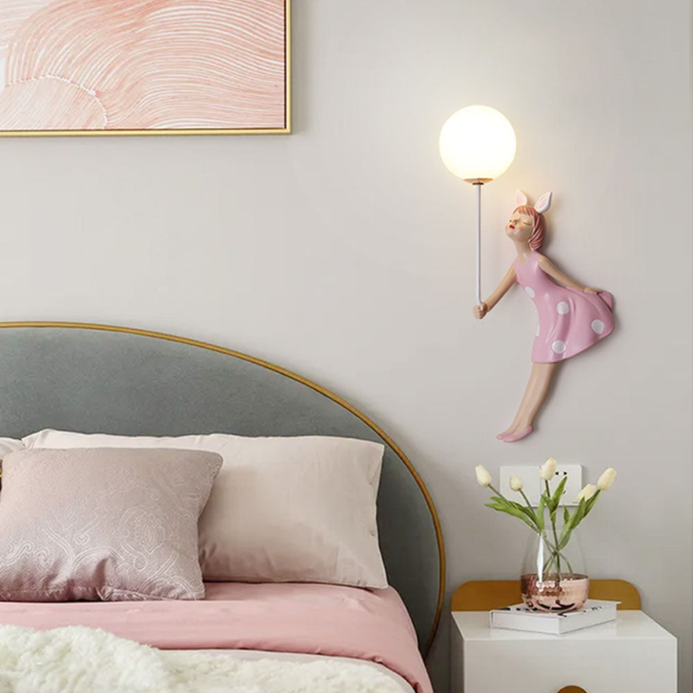 WhimsyLight | Fliegendes Mädchen Ballon Nachtlampe