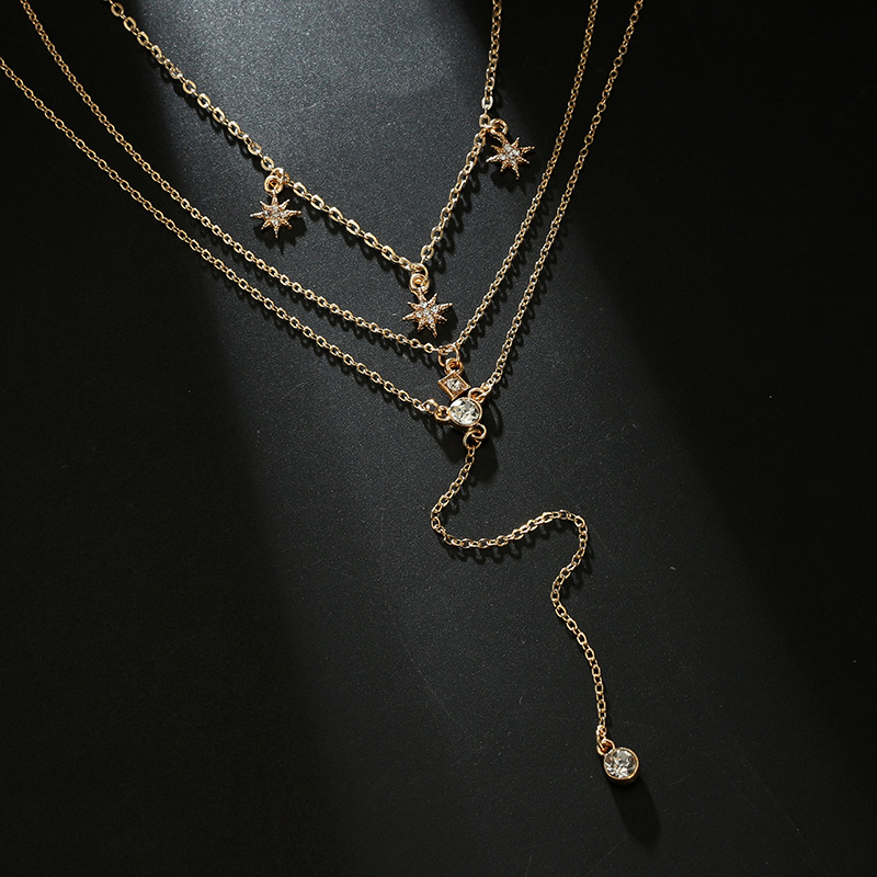 Numeria - Boho CZ Stern-Halskette