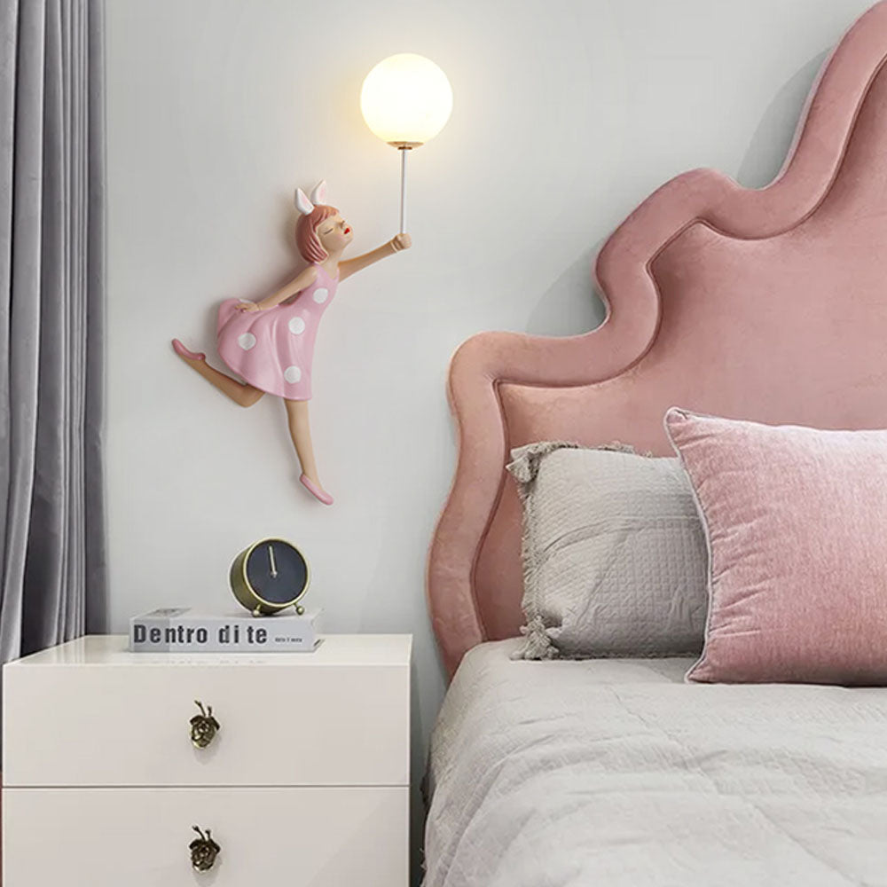 WhimsyLight | Fliegendes Mädchen Ballon Nachtlampe