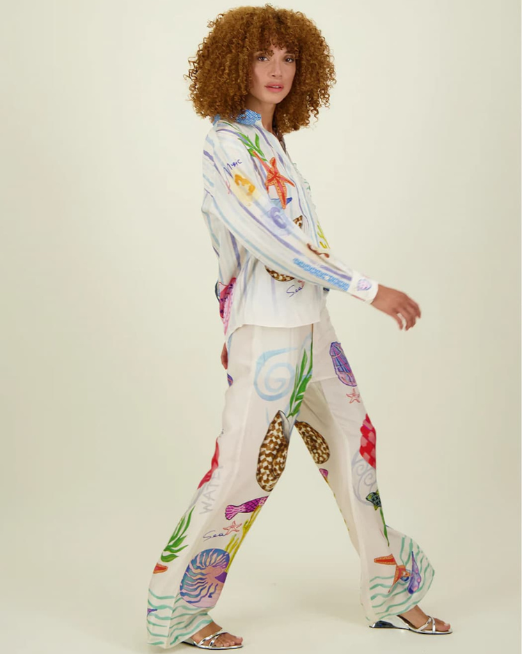 AMELIA™ | 2-TEILIGES SET MIT OZEAN DRUCK