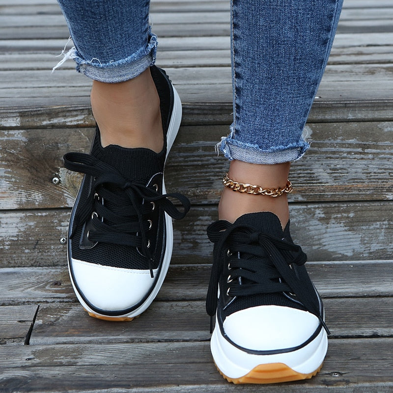 Ysabel - Niederhackige Plateau-Sneakers