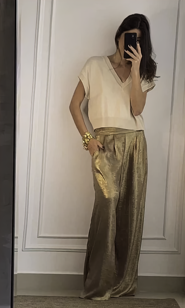 Felicia - Elegantes Oberteil und Hose - Lässiger Schick