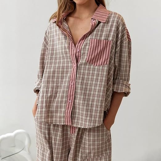 Damen Gemütliches & lockeres Pyjama-Set