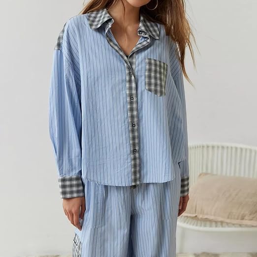 Damen Gemütliches & lockeres Pyjama-Set