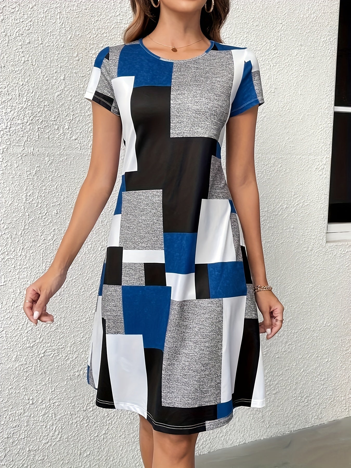 Ysabelin | Kurzes Kleid für Damen | Grau