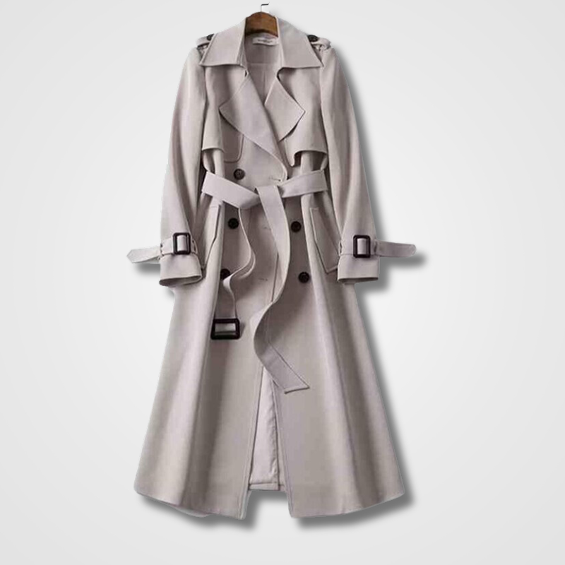 Trenchcoat für frauen im vintage-look