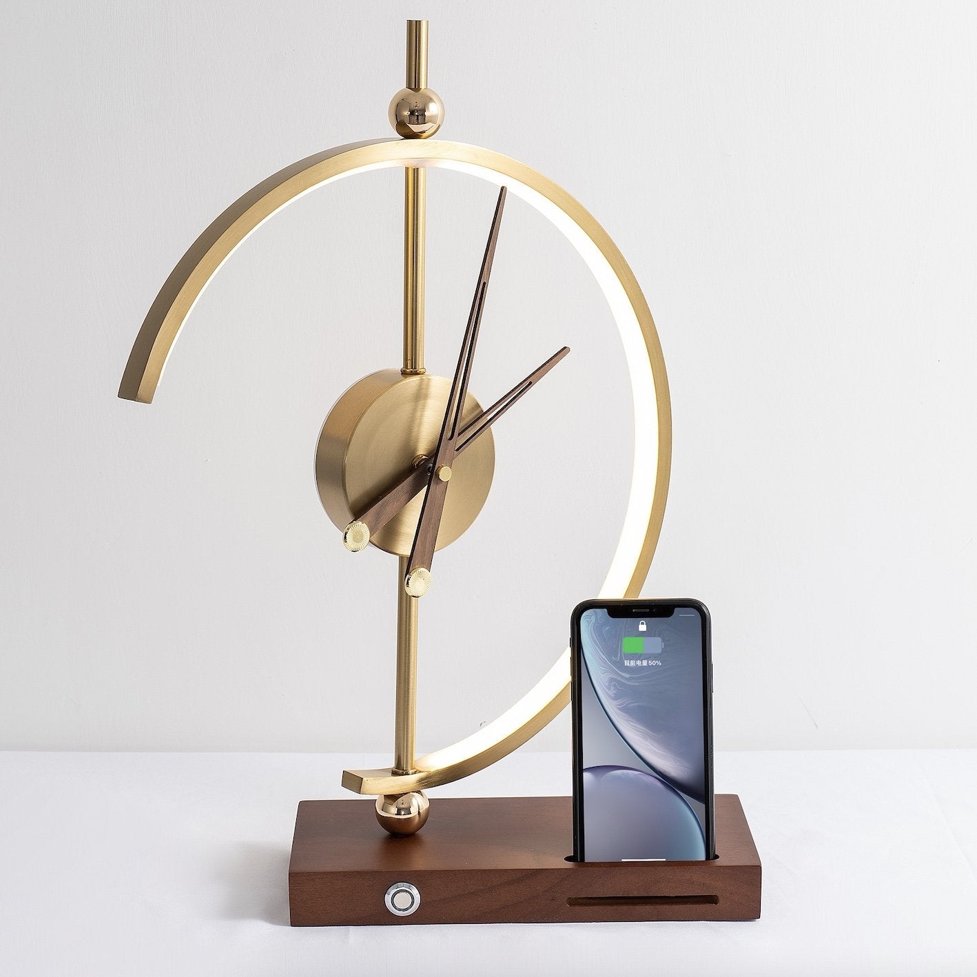 ZenClock | Multifunktionale Tischlampe mit Uhr und Ladefunktion