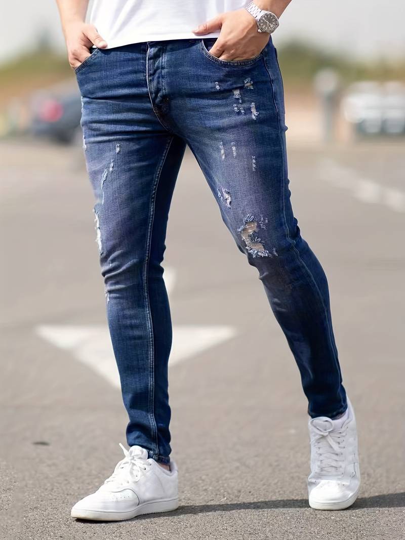 Yestin - Trendige Herren Jeans im angesagten Destroyed Look