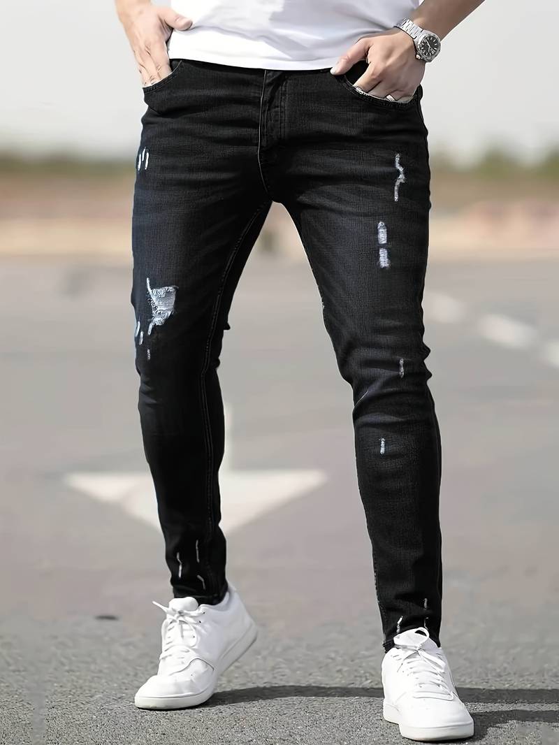 Yestin - Trendige Herren Jeans im angesagten Destroyed Look