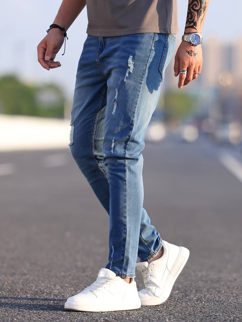 Yestin - Trendige Herren Jeans im angesagten Destroyed Look