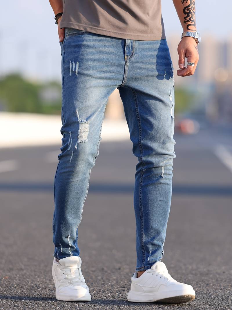 Yestin - Trendige Herren Jeans im angesagten Destroyed Look
