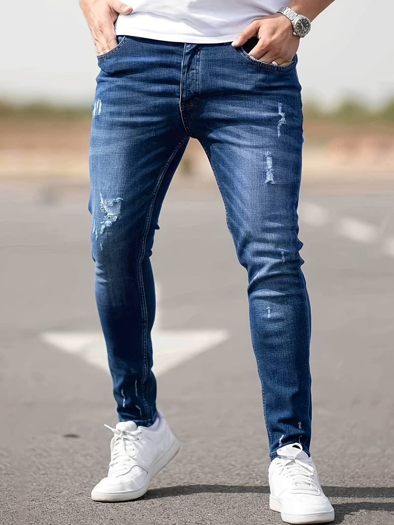 Yestin - Trendige Herren Jeans im angesagten Destroyed Look