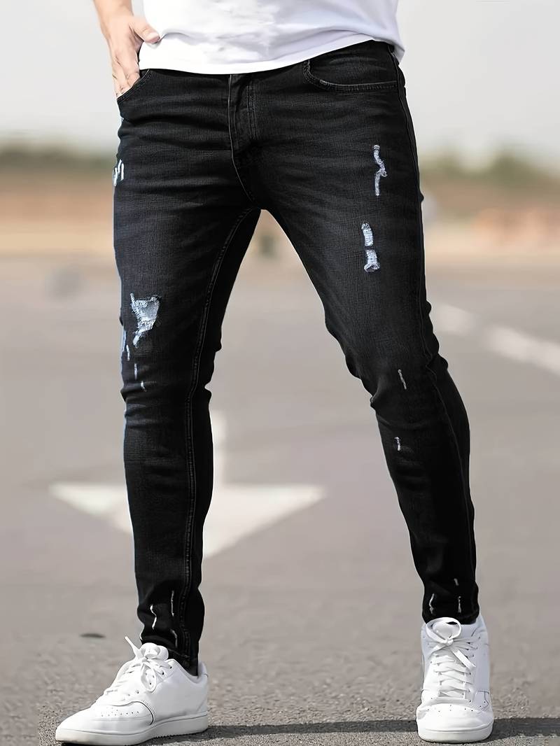Yestin - Trendige Herren Jeans im angesagten Destroyed Look