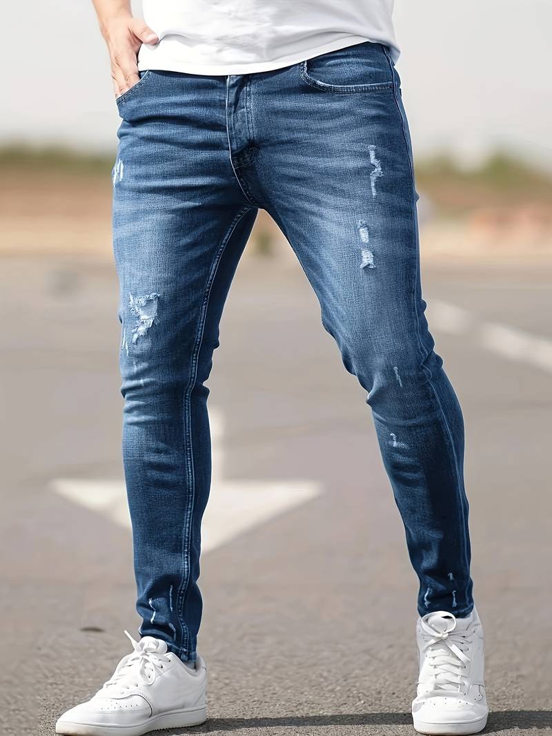 Yestin - Trendige Herren Jeans im angesagten Destroyed Look