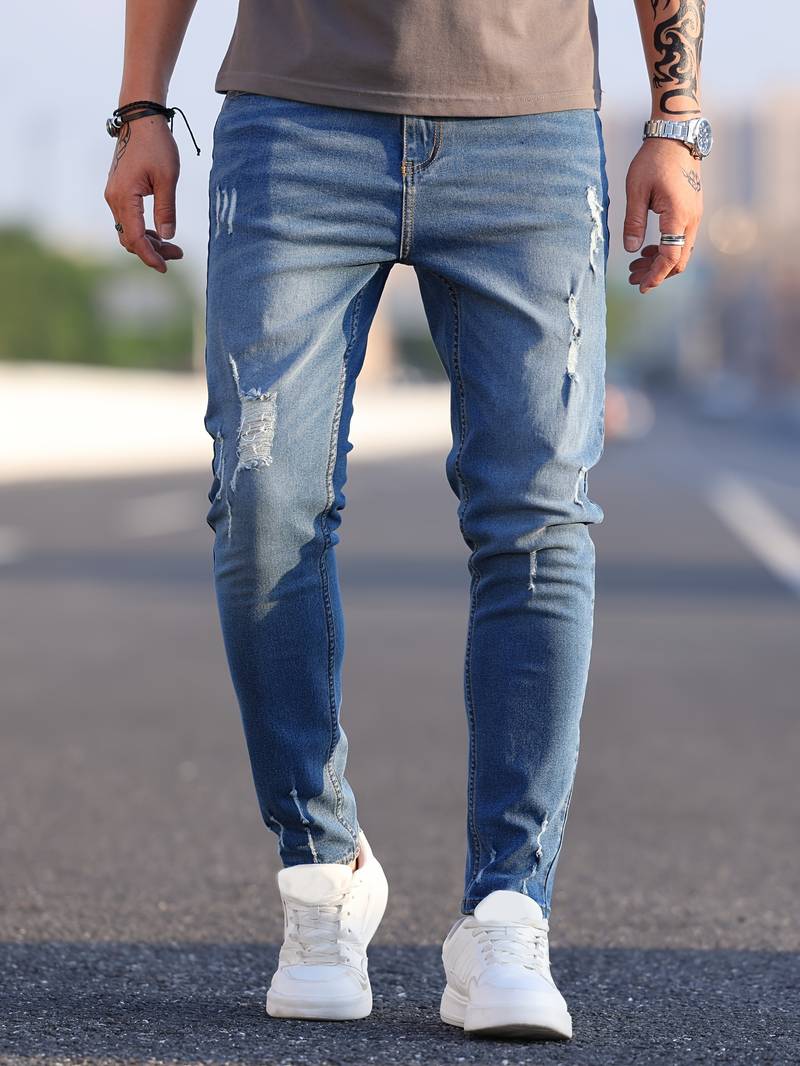 Yestin - Trendige Herren Jeans im angesagten Destroyed Look