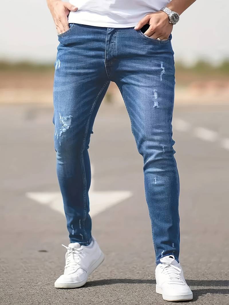 Yestin - Trendige Herren Jeans im angesagten Destroyed Look