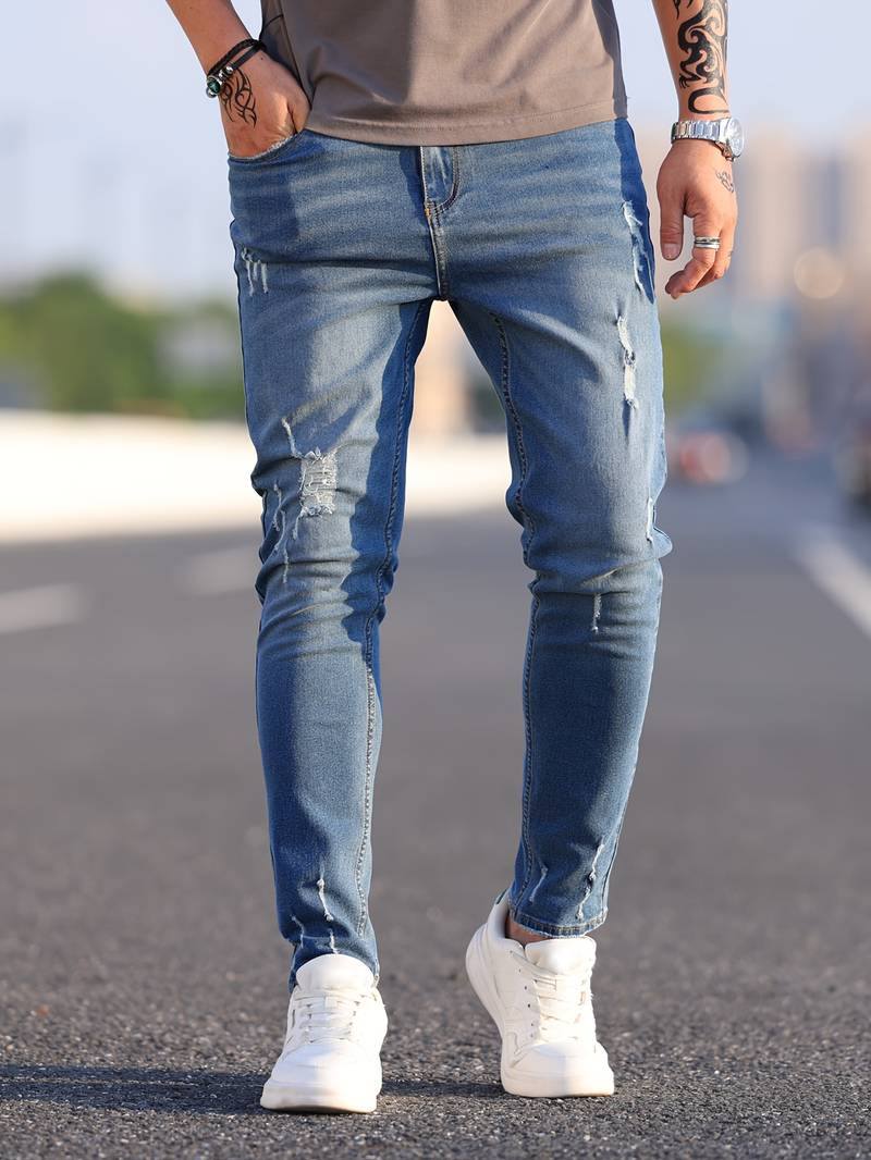 Yestin - Trendige Herren Jeans im angesagten Destroyed Look