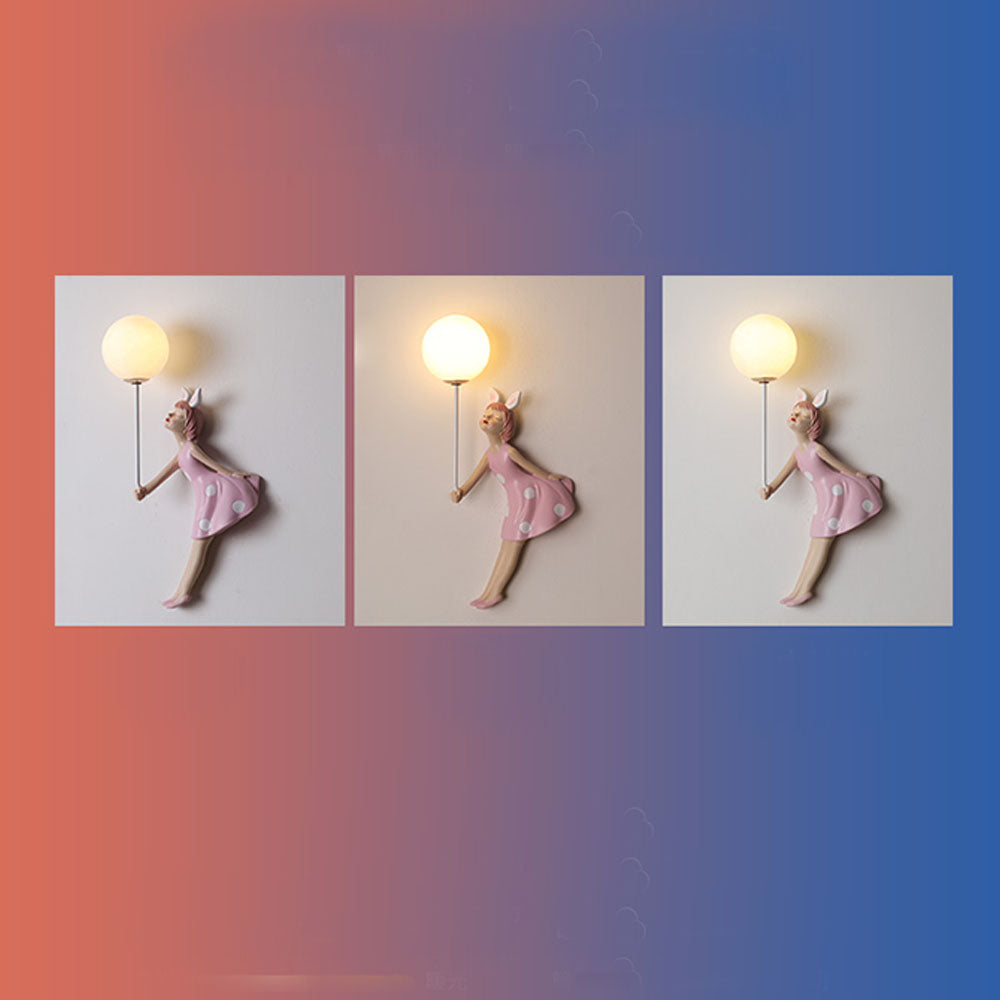 WhimsyLight | Fliegendes Mädchen Ballon Nachtlampe