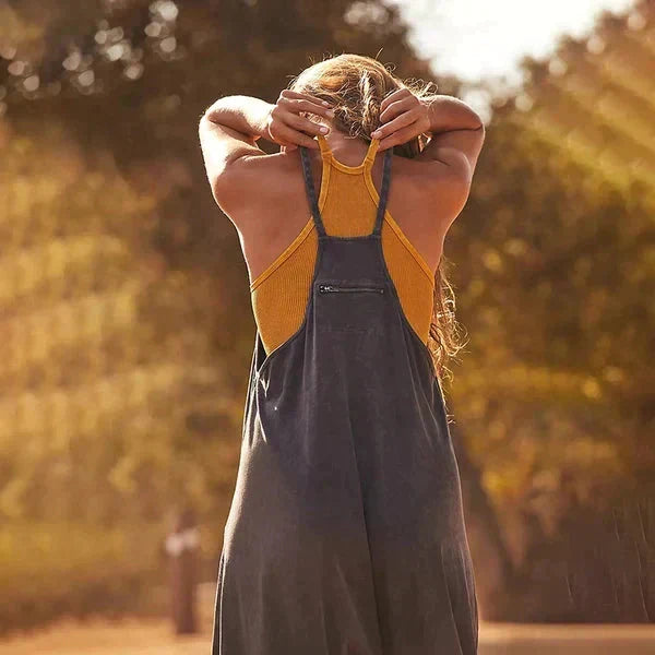 Loungewear Damen-Set - Weites Tank-Top und bequeme Hose - Perfekt für Zuhause und die Freizeit