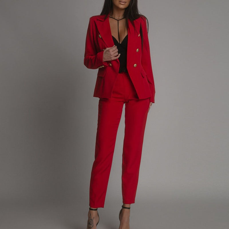 Elisea | Damen Elegantes Blazer Satz | Sommer