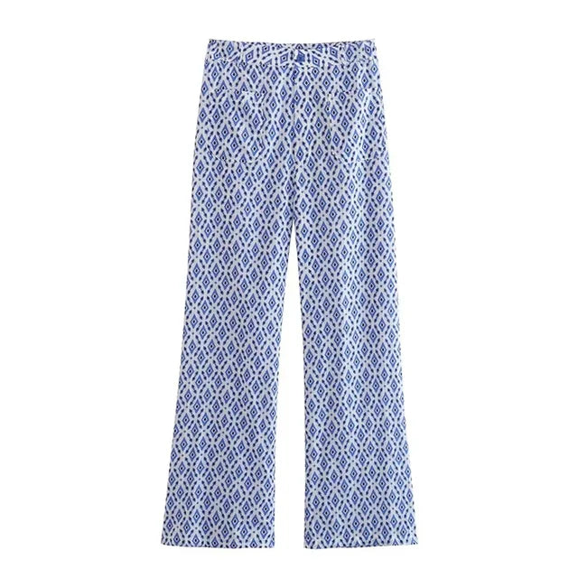 Maeve - Oberteil mit Schleifen und High-Waist Hose