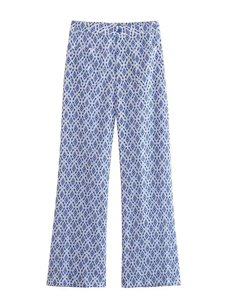 Maeve - Oberteil mit Schleifen und High-Waist Hose