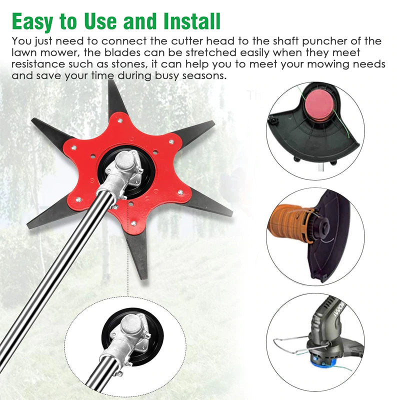 Trimmer Pro | Vielseitiger Trimmerkopf mit 6 Klingen
