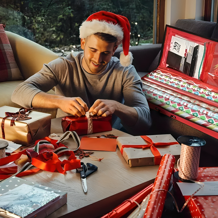 WrapKeeper | Platzsparender Geschenkpapier-Organizer