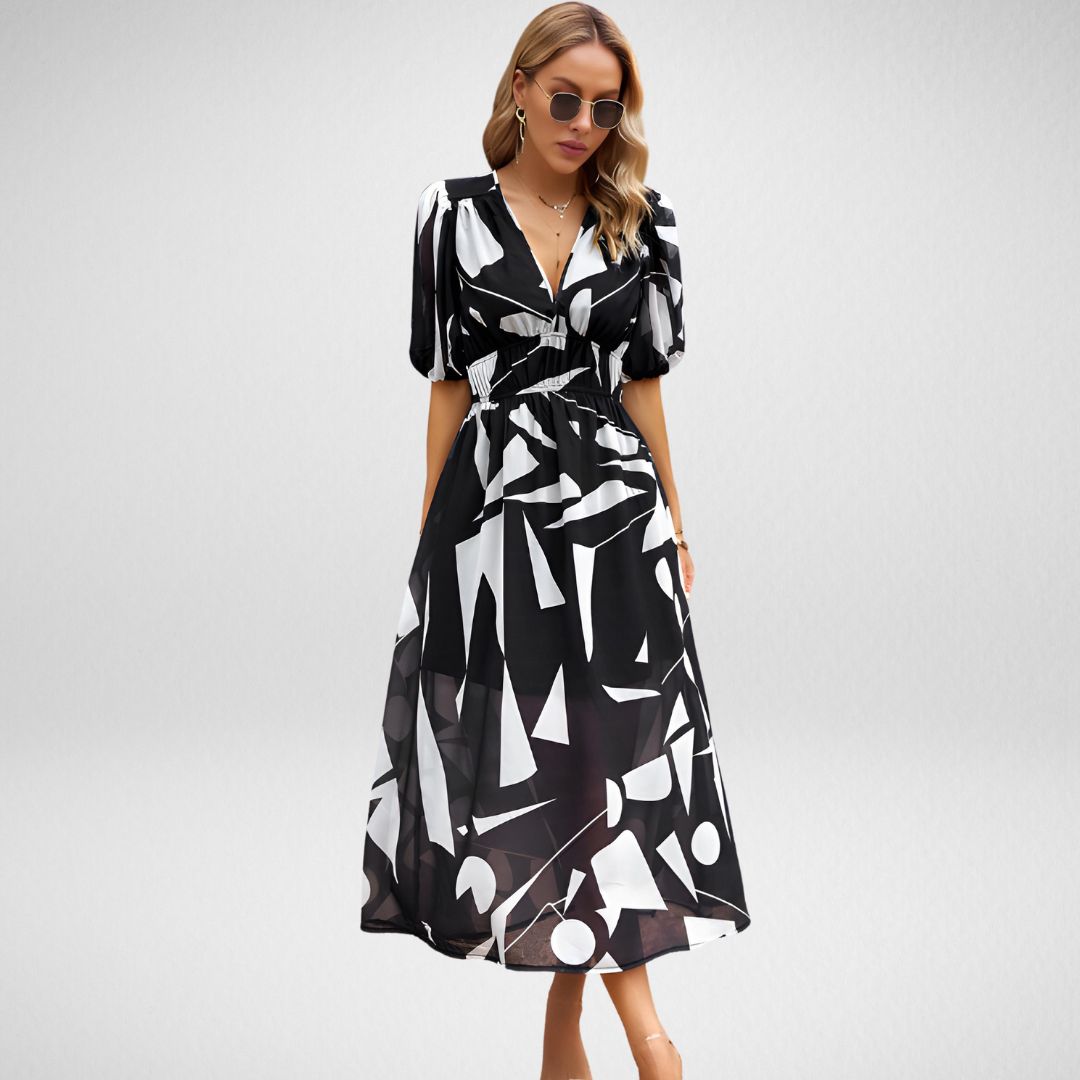 Serena - Kleid - Abstrakte Muster