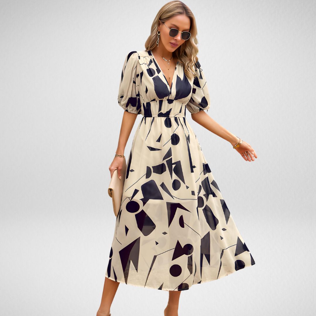 Serena - Kleid - Abstrakte Muster