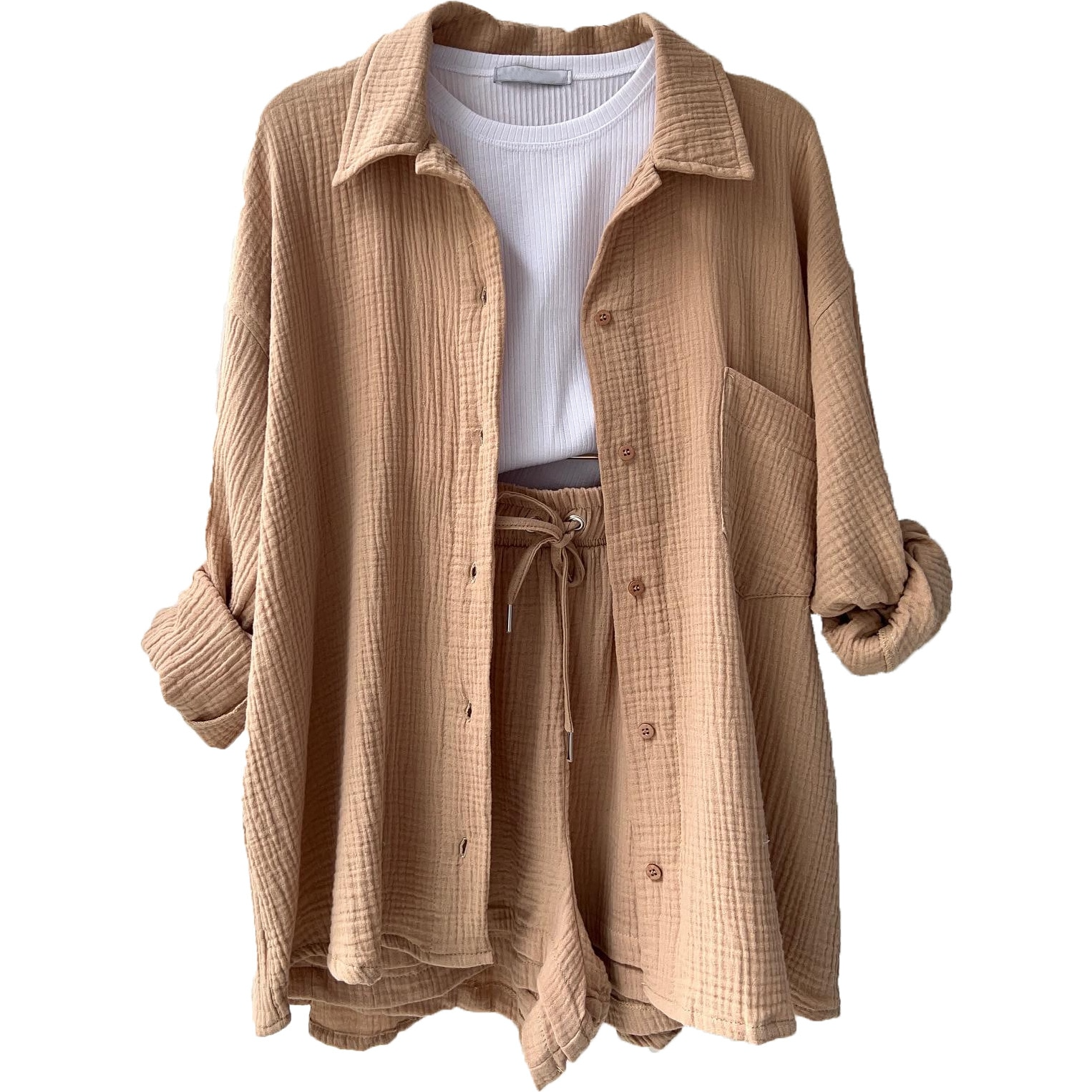 Delia - lässiges baumwoll-loungewear-set für Damen