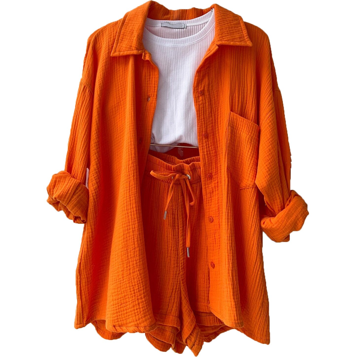 Delia - lässiges baumwoll-loungewear-set für Damen