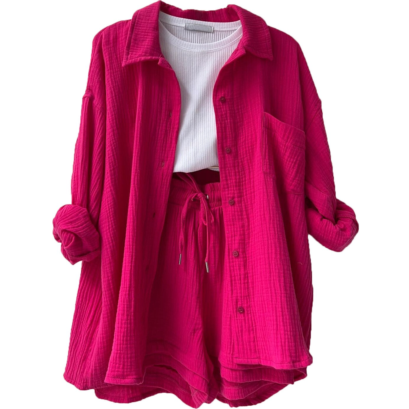 Delia - lässiges baumwoll-loungewear-set für Damen