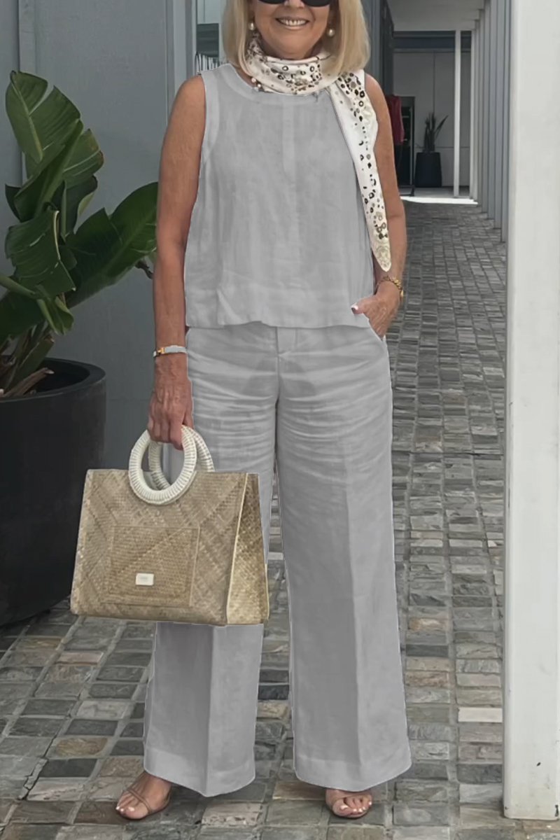 Elegantes Leinen-Set für Damen