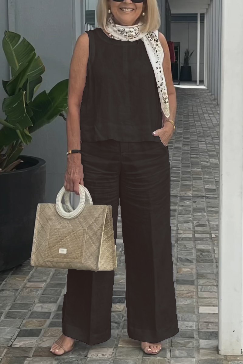 Elegantes Leinen-Set für Damen