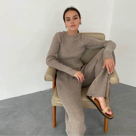 Alba - Elegantes Strick-Lounge-Set für entspannte Stunden