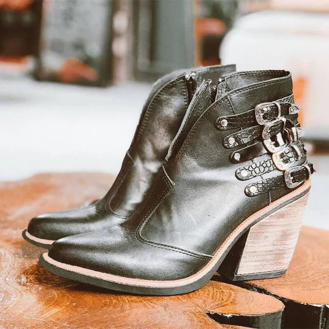 Helle - Damen Trendige Stiefeletten