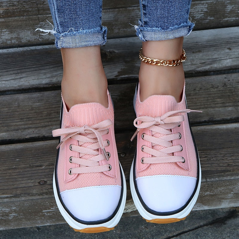 Ysabel - Niederhackige Plateau-Sneakers