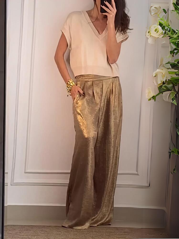 Felicia - Elegantes Oberteil und Hose - Lässiger Schick